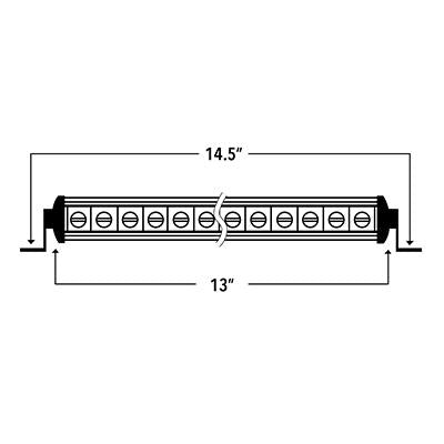 NEW! Hi-Lux 2.0 - Single Row 13" Light bar 10-10156