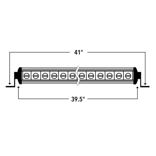 NEW! Hi-Lux 2.0 - Single Row 40" Light Bar 10-10159