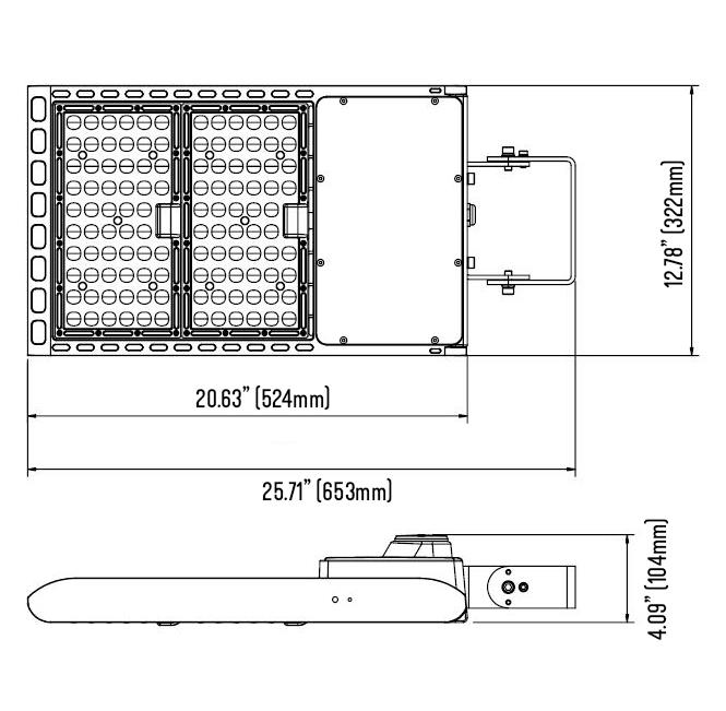 240 Watt Parking Lot Light - 347 Volt 15-5009