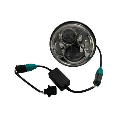 **SALE!! 5.75"  Motorcycle LED Headlight - Black-Ops and Chrome