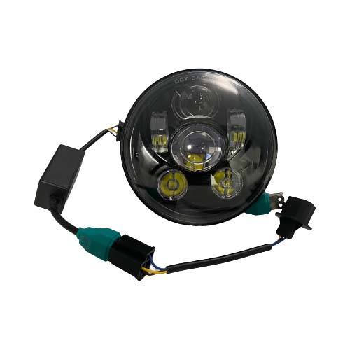 **SALE!! 5.75"  Motorcycle LED Headlight - Black-Ops and Chrome