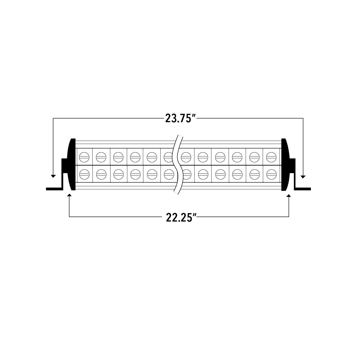RGB 160 Degree LED Light Bar - CurrentContol - 480mm